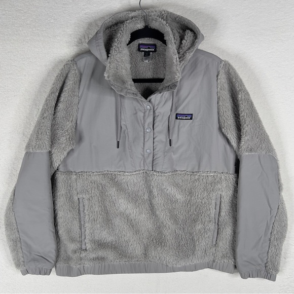 Patagonia Tops - Patagonia Shelled Retro-X Snap Pullover Fleece Women's Large Gray Hoodie Outdoor